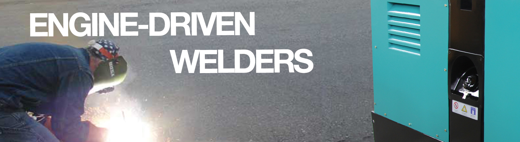 Engine Driven Welder on Remote Job Site